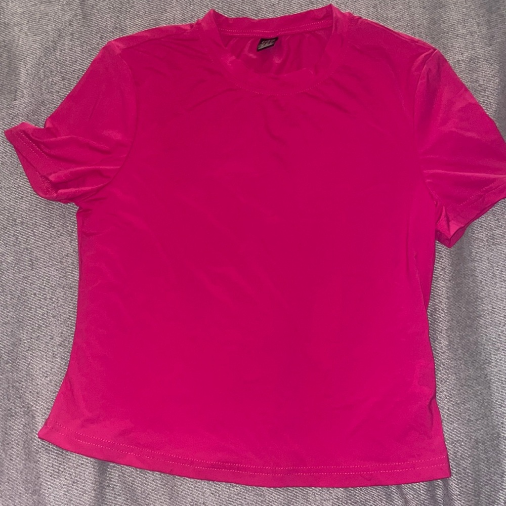 silk/dri-fit material baby doll top